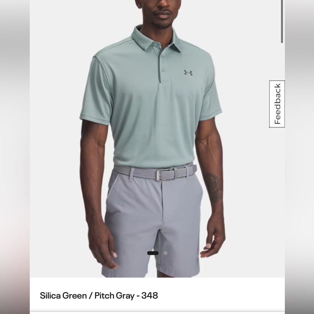 Under Armour Silica Green Performance Polo Shirt